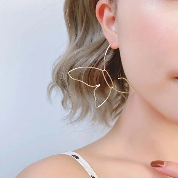 Butterly metal earrings