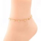 Stainless steel mini butterflies anklet