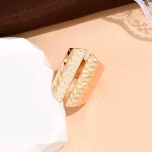 Textured Cuff gold Ring