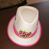 Pow straw hat