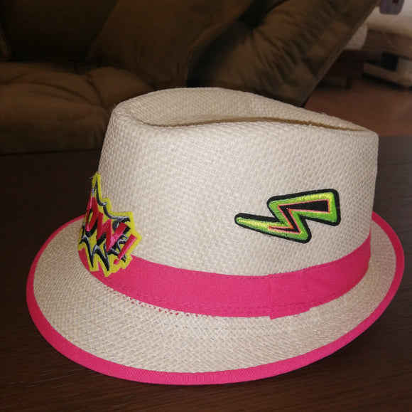 Pow straw hat