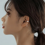 1 piece Long tassel silver cuff earrings