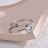 Stainless Steel Ring With Roman Numerals