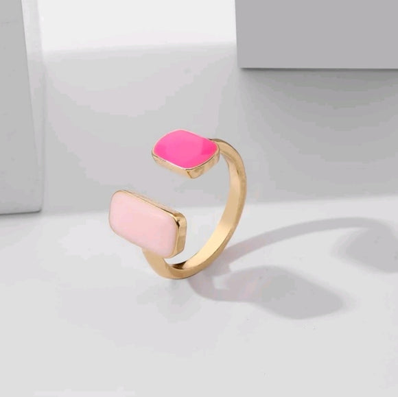 Zinc alloy pink split ring