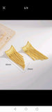 Fashion statement long tassel Gold earrings