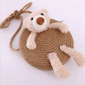 Plush teddy bear handmade bag