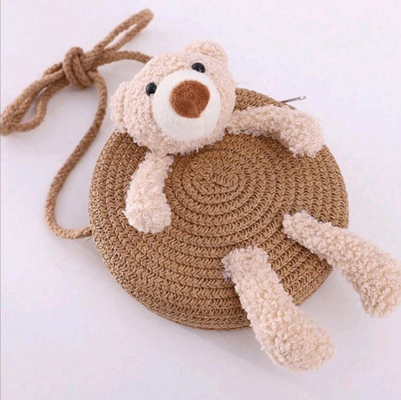 Plush teddy bear handmade bag