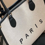 Canvas luxury handbag Paris