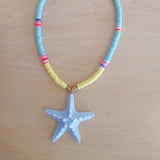 Surfer necklace with starfish