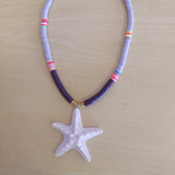 Surfer necklace with starfish