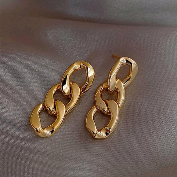 Stainless Steel Chain Earrings