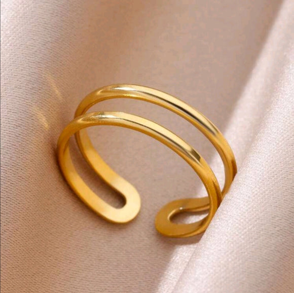 Stainless Steel Double-layer adjustable Ring