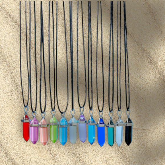 Geometric pendant necklace unisex
