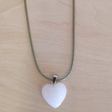 Tropiscape heart pendant necklace