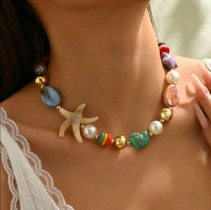 Bohemian Style Starfish Shell Necklace