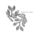 Stainless steel leaf wrap ring