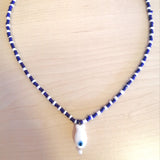 Slim surfer fish necklace