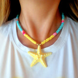 Surfer necklace with starfish