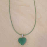 Tropiscape heart pendant necklace