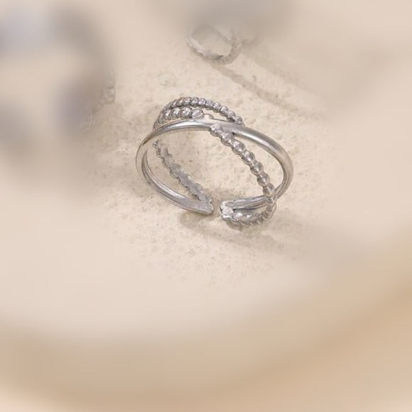Crossing adjustable stainless ring