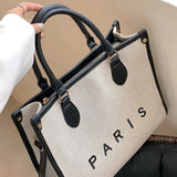 Canvas luxury handbag Paris
