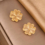Clover Design Stud Earrings