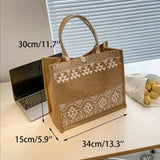 Geometric linnen shioper bag
