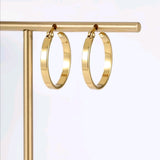 Stainless hoop earrings