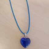Tropiscape heart pendant necklace