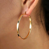Stainless hoop earrings