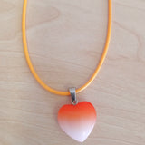 Tropiscape heart pendant necklace