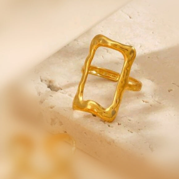 Rectangular stainless adjustable ring