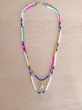 1pc New Style Braided Layered Necklace With multicolor Bead