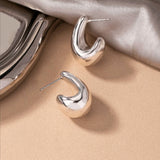 Silver teardrop earrings
