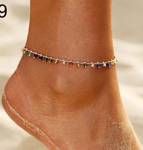 Gold Color Beads Summer Ocean Beach Anklet