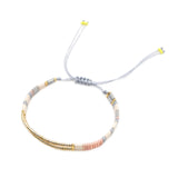 Miyuki Tila Beads  Handmade bracelet pastel