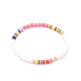 Vinyl disv beads elastic bracelet
