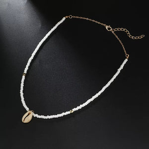 Boho Shell beaded necklace