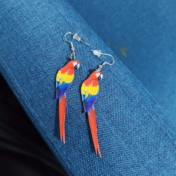 Fashion Retro Parrot Dangle Earrings For Women
