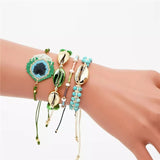 Peacock beaded handmade bracelet