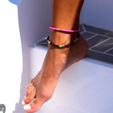 New 6mm Polymer Clay Anklet For Women Handmade Summer Beach surfer Ankle