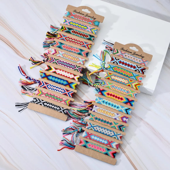 Hot Bohemian Thread Handmade Woven Braided anklet bracelet