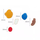 5 pieces french fashion web celebrity geometric stud earrings