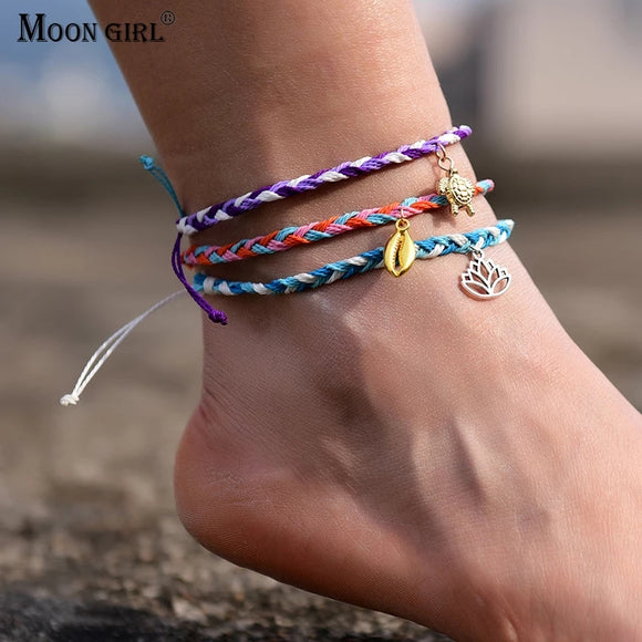 adjustable Weave Anklets for Women Handmade