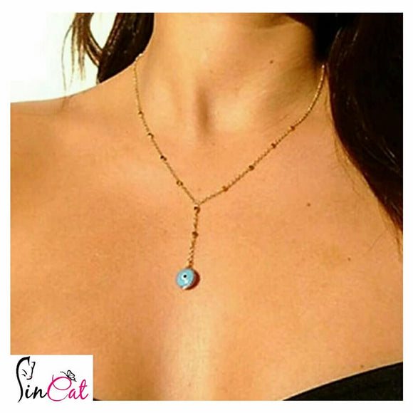 Evil Eye Golden Necklace