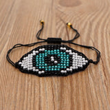 Miyuki Evil Eye Bracelet For Women Delica Beads Bracelet On Hand Jewelry Greek Eye