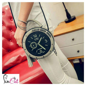 Small Circular Clock Bag