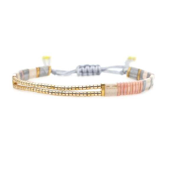 Miyuki Tila Beads  Handmade bracelet pastel