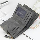 Luxury brand design slim wallet (Dark Gray)