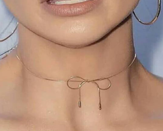 Bowknot collar necklace